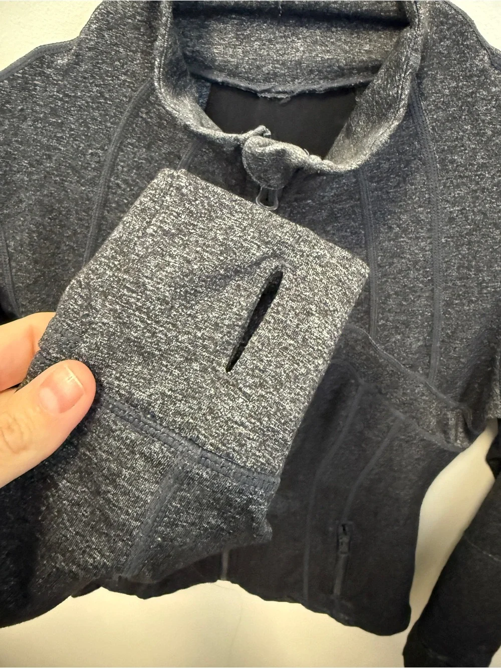 lululemon athletica Dark Gray Full-Zip Athletic Jacket